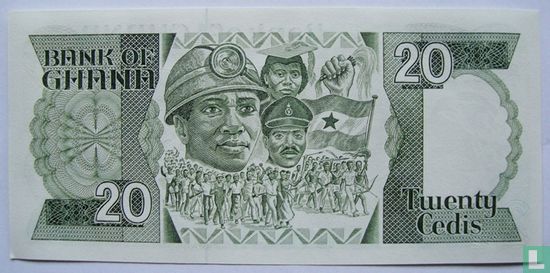 Ghana 20 Cedis 1986 - Bild 2