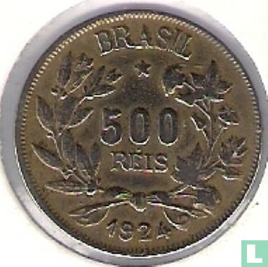 Brazilië 500 réis 1924 - Afbeelding 1