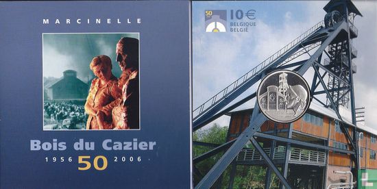 Belgien 10 Euro 2006 (PP - ungefärbt) "50th anniversary of the Mines of Bois du Cazier -  Marcinelle Disaster" - Bild 3