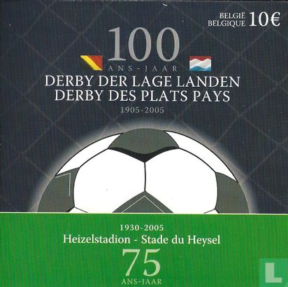 Belgium 10 euro 2005 (PROOF) "100th Anniversary of West Flanders Derby - 75th Anniversary of Heizel Stadium" - Image 3