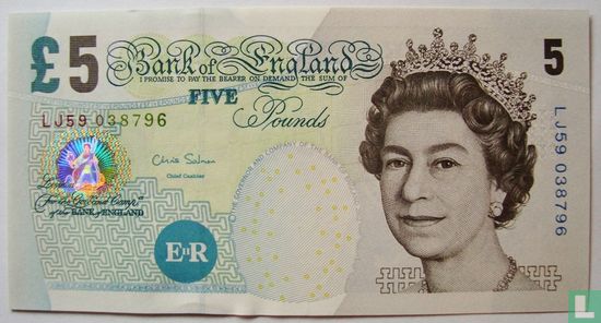 United Kingdom 5 pounds 2012 p-391d - Image 1
