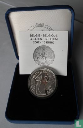 België 10 euro 2007 (PROOF) "50 years Treaty of Rome" - Afbeelding 3