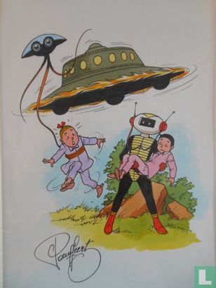 Paul Geerts dessin de Willy vandersteen de Bob et Bobette les envoyés de Mars