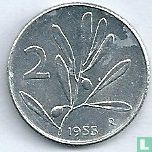 Italië 2 lire 1955 - Afbeelding 1