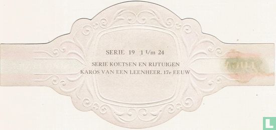 Karos van een leenheer. 17e eeuw - Afbeelding 2
