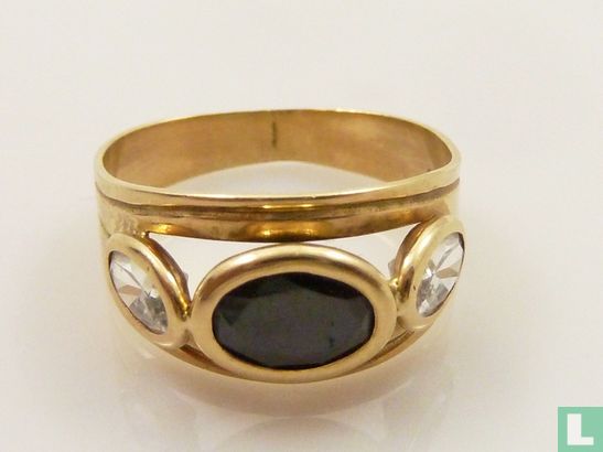Gouden ring met safieren - Image 1