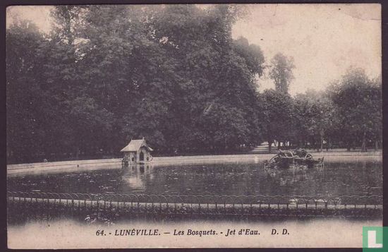 Luneville, Les Bosquets - Jet d'Eau