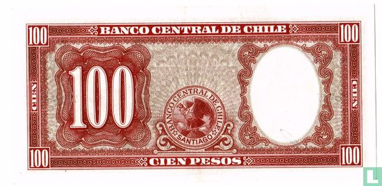 Chile 100 Pesos = 10 Condores ND (1947-58) - Bild 2