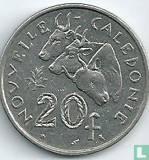 Nieuw-Caledonië 20 francs 1970 - Afbeelding 2