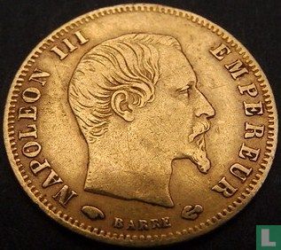 France 5 francs 1857 (or) - Image 2