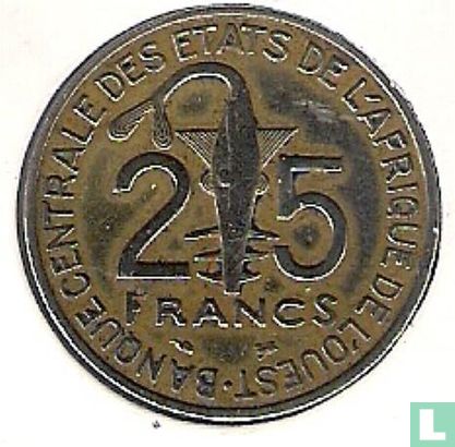 États d'Afrique de l'Ouest 25 francs 1996 "FAO" - Image 2