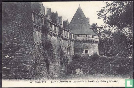 Pontivy, Tour et Rempart du Chateau de la Famille de Rohan