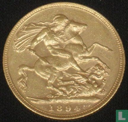 Australia 1 sovereign 1894 (S) - Image 1