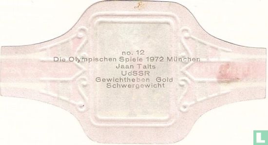 Jaan Talts, UdSSR, Gewichtheben Gold, Schwergewicht - Image 2