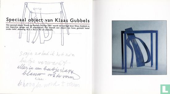 'Ketel onder tafel' - tekening voor Kunst op Kamers, De Rijp, 2001  - Afbeelding 2