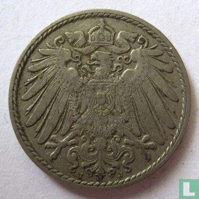 German Empire 5 pfennig 1909 (J) - Image 2