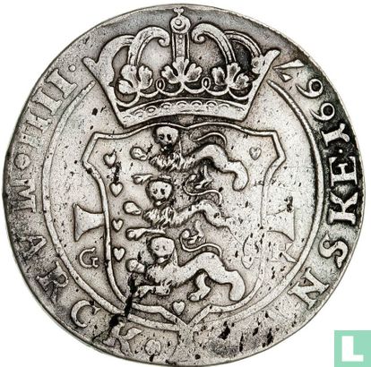 Denmark 1 krone 1667 - Image 1