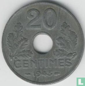 Frankreich 20 Centime 1943 (3 g) - Bild 1