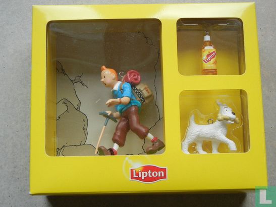 Tintin et Milou comme alpinistes (lipton)  - Image 1