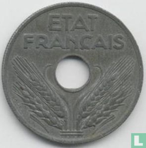 Frankrijk 20 centimes 1943 (3 g) - Afbeelding 2