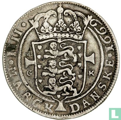 Danemark 1 kroon 1669 - Image 1
