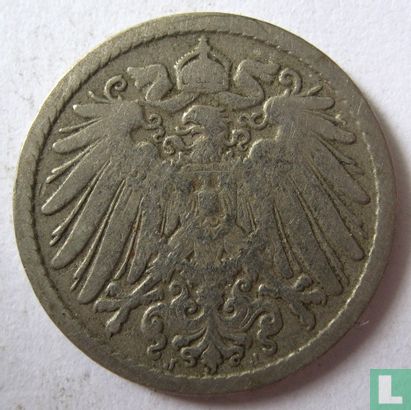 Empire allemand 5 pfennig 1893 (J) - Image 2