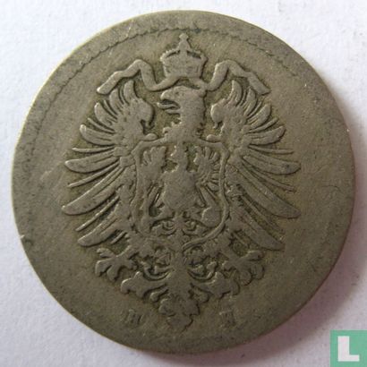 Duitse Rijk 5 pfennig 1876 (H) - Afbeelding 2