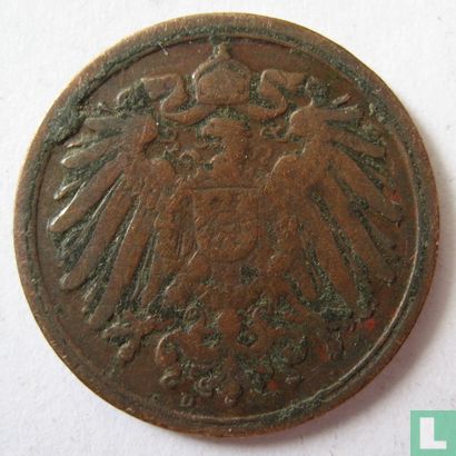 Duitse Rijk 1 pfennig 1902 (D) - Afbeelding 2