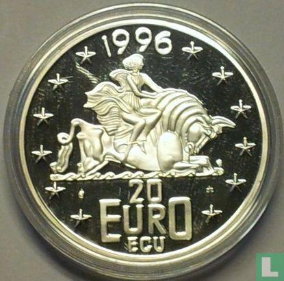 Nederland 20 euro ecu 1996 "Beatrix" - Afbeelding 1