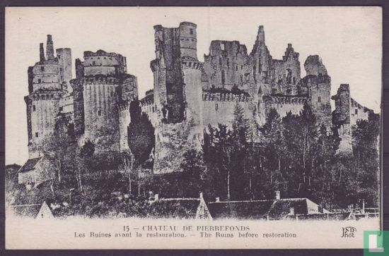 Chateau de Pierrefonds, Les Ruines avant la restauration