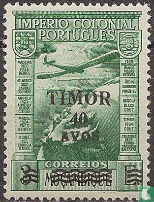 Mozambique with overprint