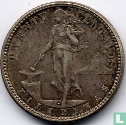 Filipijnen 20 centavos 1908 - Afbeelding 2