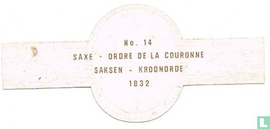 Saksen - Kroonorde 1832 - Afbeelding 2