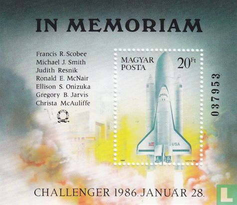 Commémoration des astronautes du Challenger