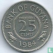 Guyana 25 cents 1984 - Afbeelding 1