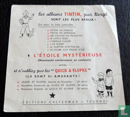 Publicité pour les albums Tintin - Afbeelding 1
