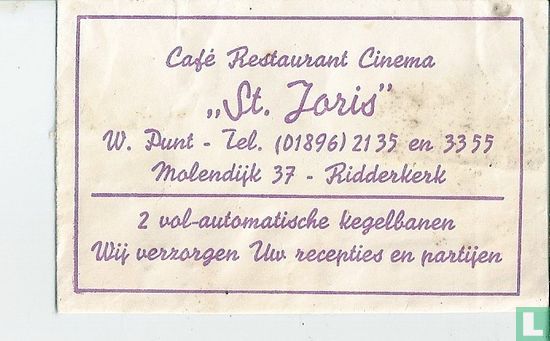 Café Restaurant Cinema "St. Joris"  - Afbeelding 1