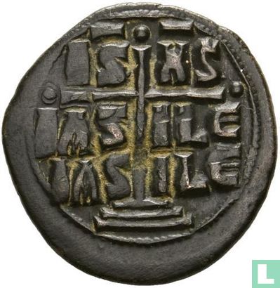 Byzantine Empire anonymous AE Follis, 'Class A3' Constantinople 1025-1028 AD - Image 1