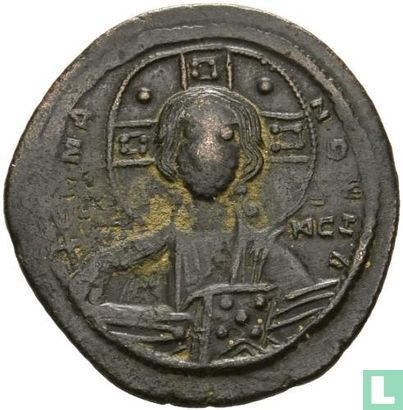 Byzantine Empire anonymous AE Follis, 'Class A3' Constantinople 1025-1028 AD - Image 2