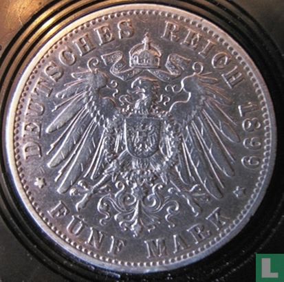Württemberg 5 Mark 1899 - Bild 1