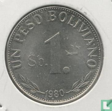 Bolivia 1 peso boliviano 1980 - Image 1