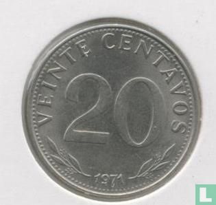 Bolivien 20 Centavos 1971 - Bild 1
