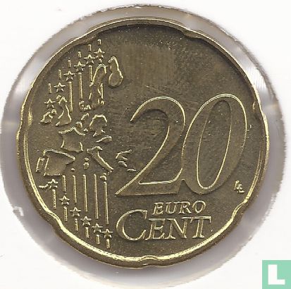 België 20 cent 2002 (kleine sterren) - Afbeelding 2