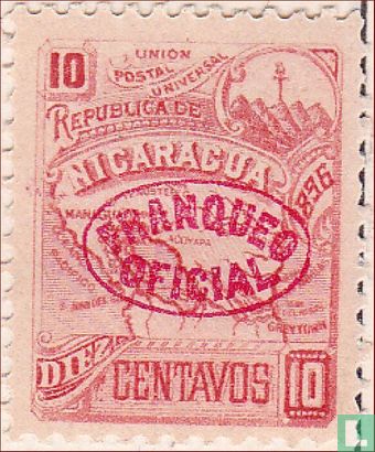 Map, with overprint
