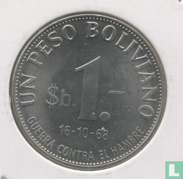 Bolivia 1 peso boloviano 1968 "F.A.O" - Afbeelding 1