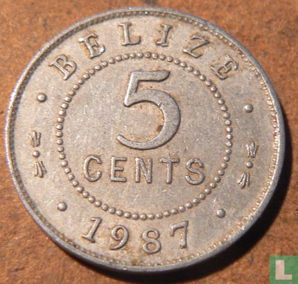 Belize 5 cents 1987 - Image 1