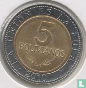 Bolivien 5 Boliviano 2010 - Bild 1