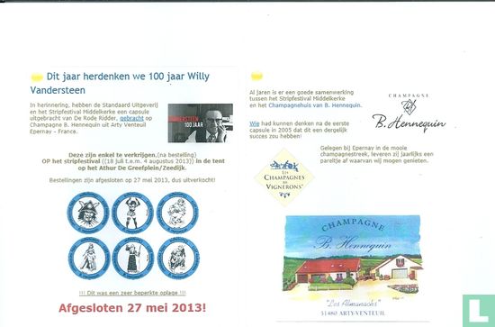 100 jaar Willy Vandersteen (De Rode Ridder champagne) - Bild 3