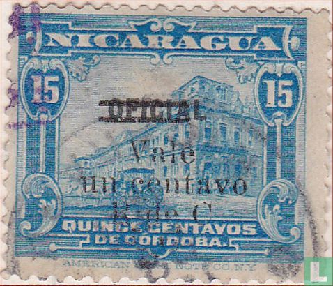 Government building, with overprint