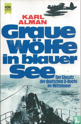Graue Wölfe in blauer See - Afbeelding 1